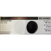 BRUMAR RUOTE VARIE IKRA - MOGATEC  ARIEGGIATORI IEVL 1400  ruota posteriore Ø esterno 80 mm Ø interno 8 mm spessore 20 mm  R.O. 80200663