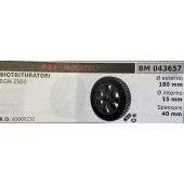 BRUMAR RUOTE VARIE IKRA - MOGATEC  BIOTRITURATORI EGN 2500  Ø esterno 180 mm Ø interno 15 mm spessore 40 mm  R.O. 81000232