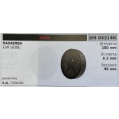 BRUMAR RUOTA RASAERBA IKRA  RASAERBA IALM 3228   coperchio esterno ruota anteriore Ø esterno 130 mm Ø interno - spessore -  R.O. 77003260
