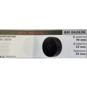 BRUMAR RUOTE VARIE IKRA - MOGATEC  SOFFIATORI BV 2800E  Ø esterno 70 mm Ø interno 13 mm spessore 25 mm  R.O. 74200153
