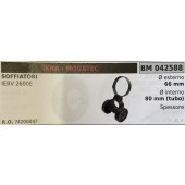 BRUMAR RUOTE VARIE IKRA - MOGATEC  SOFFIATORI IEBV 2600E  Ø esterno 66 mm Ø interno 80 mm (tubo) spessore -  R.O. 74200047