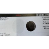 BRUMAR RUOTA RASAERBA IKRA  RASAERBA IALM 3228   anteriore Ø esterno 140 mm Ø interno 9.5 mm spessore 40 mm  R.O. 77003262