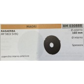 BRUMAR RUOTA RASAERBA MAORI  RASAERBA MP 5819 SVBQ  coperchio interno anteriore Ø esterno 160 mm Ø interno - spessore -  R.O. -