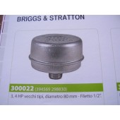 MARMITTA MOTORE BRIGGS & STRATTON 3,4 HP vecchi tipi, diametro 80 mm - Filetto 1/2"