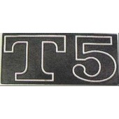 TARGHETTA "T5" PER COFANO LATERALE VESPA