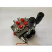 DISTRIBUTORE 3/8" 2 LEVE DOPPIO EFFETTO 40 L. MODELLO SD5 "WALVOIL"