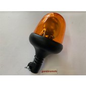 Lampeggiante girofaro con base ad asta in gomma flessibile 12V, lampadina inclusa, SERIE FLEX