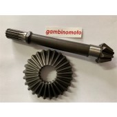 COPPIA CONICA INFERIORE MOTOZAPPA SEP 100-102-112-120 PIGNONE 8 DENTI CORONA 25