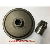 COPPIA CONICA MOTOZAPPA PASBO MODELLO G72-G73-G82 DENTI PIGNONE 10 DENTI CORONA 43