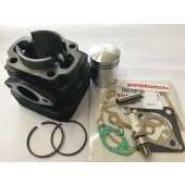 CILINDRO COMPLETO MOTORE MINZEL 100 D.50 KIT GUARNIZIONI MOTORE + CANDELA INCLUSA