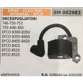 BOBINA BRUMAR ELETTRONICA EMAK - OLEO MAC - DYNAMAC - EFCO DECESPUGLIATORI 746-750-753 755-446-450 EFCO 8300-8350 EFCO 8355-8400 EFCO 8405-8420 EFCO 8425 EFCO 8510 EFCO 8525