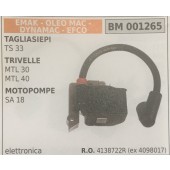 BOBINA BRUMAR ELETTRONICA EMAK - OLEO MAC - DYNAMAC - EFCO TAGLIASIEPI TS 33 TRIVELLE MTL 30 MTL 40 MOTOPOMPE SA 18