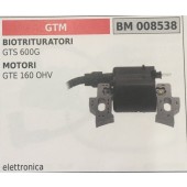 BOBINA BRUMAR ELETTRONICA GTM BIOTRITURATORI GTS 600G MOTORI GTE 160 OHV