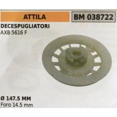 PULEGGIA AVVIAMENTO BRUMAR ATTILA DECESPUGLIATORI AXB 5616 F    Ø 147.5 MM Foro 14.5 mm