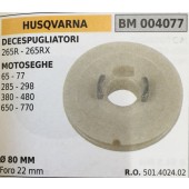PULEGGIA AVVIAMENTO BRUMAR HUSQVARNA DECESPUGLIATORI 265R - 265RX MOTOSEGHE 65 - 77 285 - 298 380 - 480 650 - 770   Ø 80 MM foro 22 mm