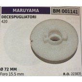 PULEGGIA AVVIAMENTO BRUMAR MARUYAMA DECESPUGLIATORI 420    Ø 72 MM foro 15.5 mm