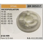 PULEGGIA AVVIAMENTO BRUMAR STIHL DECESPUGLIATORI FR 85 FS 60 - FS 61 FS 65 - FS 80 FS 90 - FS 96 BG 60 - BG 61 HS 60 - HS 61    Ø 60 MM foro 12.5 mm