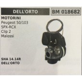 CARBURATORE A VASCHETTA BRUMAR DELL'ORTO MOTORINI Peugeot 50/103 SPX-RCX Clip 2 Malossi    SHA 14.14R DELL'ORTO