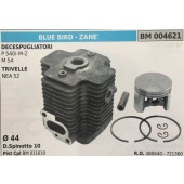 CILINDRO COMPLETO DI PISTONE E SEGMENTI BRUMAR  BLUE BIRD - ZANE' DECESPUGLIATORI P 540i-M-Z M 54 TRIVELLE NEA 52    Ø 44 D.Spinotto 10 Pist Cpl BM 011619