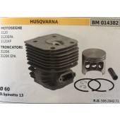 CILINDRO COMPLETO DI PISTONE E SEGMENTI BRUMAR  HUSQVARNA MOTOSEGHE 3120 3120EPA 3120XP TRONCATORI 3120K 3120K EPA    Ø 60 D.Spinotto 13