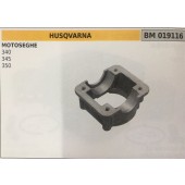 CILINDRO COMPLETO DI PISTONE E SEGMENTI BRUMAR  HUSQVARNA MOTOSEGHE 340 345 350    Ø 60 D.Spinotto 13