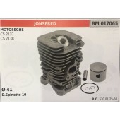 CILINDRO COMPLETO DI PISTONE E SEGMENTI BRUMAR  JONSERED MOTOSEGHE CS 2137 CS 2138    Ø 41 D.Spinotto 10
