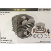 CILINDRO COMPLETO DI PISTONE E SEGMENTI BRUMAR  MC CULLOCH MOTOSEGHE PM 72    Ø 50 D.Spinotto 12 Pist Cpl BM 011707