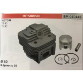 CILINDRO COMPLETO DI PISTONE E SEGMENTI BRUMAR  MITSUBISHI MOTORI TB 43 TU 43    Ø 40 D.Spinotto 10