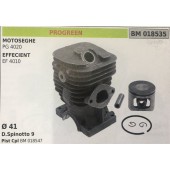 CILINDRO COMPLETO DI PISTONE E SEGMENTI BRUMAR  PROGREEN MOTOSEGHE PG 4020 EFFECIENT EF 4010    Ø 41 D.Spinotto 9 Pist Cpl BM 018547