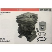 CILINDRO COMPLETO DI PISTONE E SEGMENTI BRUMAR  SOLO MOTOSEGHE 635    Ø 38 D.Spinotto 9