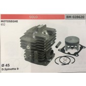 CILINDRO COMPLETO DI PISTONE E SEGMENTI BRUMAR  SOLO MOTOSEGHE 652    Ø 45 D.Spinotto 9