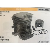 CILINDRO COMPLETO DI PISTONE E SEGMENTI BRUMAR  STIHL MOTOSEGHE 017 FS 170    Ø 37 D.Spinotto 8