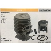 CILINDRO COMPLETO DI PISTONE E SEGMENTI BRUMAR STIHL MOTOSEGHE 041 041AV DECESPUGLIATORI FS 20 FS 410    Ø 44 D. Spinotto 10