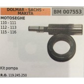 POMPA OLIO BRUMAR DOLMAR - SACHS - MAKITA MOTOSEGHE 110 - 111 112 - 113 115 - 116   kit pompa