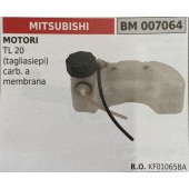 BRUMAR SERBATOIO MITSUBISHI MOTORI TL 20 (tagliasiepi) carb. a membrana  R.O. KF01065BA