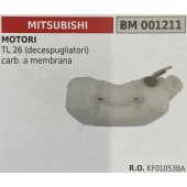 BRUMAR SERBATOIO MITSUBISHI MOTORI TL 26 (decespugliatori) carb. a membrana  R.O. KF01053BA