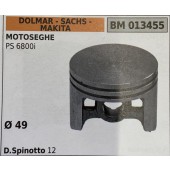 BRUMAR PISTONE COMPLETO DOLMAR - SACHS - MAKITA MOTOSEGHE PS 6800i  Ø 49 D.Spinotto 12  R.O. -