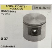BRUMAR PISTONE COMPLETO ECHO - KIORITZ - HOKKAIDO MOTOSEGHE CS 3000  Ø 37 D.Spinotto 8  R.O. -