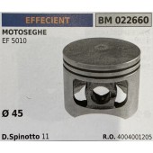 BRUMAR PISTONE COMPLETO EFFECIENT MOTOSEGHE EF 5010  Ø 45 D.Spinotto 11  R.O. -
