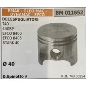 BRUMAR PISTONE COMPLETO EMAK - OLEO MAC - DYNAMAC - EFCO DECESPUGLIATORI 740 440BP EFCO 8400 EFCO 8405 STARK 40  Ø 40 D.Spinotto 9  R.O. 740.00154