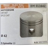 BRUMAR PISTONE COMPLETO EMAK - OLEO MAC - DYNAMAC - EFCO MOTOSEGHE OM 947 EFCO 147  Ø 42 D.Spinotto 10  R.O. 500.72032