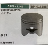 BRUMAR PISTONE COMPLETO GREEN LINE DECESPUGLIATORI GL 34 ECO  Ø 37 D.Spinotto 9  R.O. -