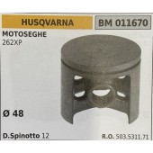 BRUMAR PISTONE COMPLETO HUSQVARNA MOTOSEGHE 262XP  Ø 48 D. Spinotto 12  R.O. 503.5311.71