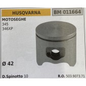 BRUMAR PISTONE COMPLETO HUSQVARNA MOTOSEGHE 345 346XP  Ø 42 D. Spinotto 10  R.O. 503.9073.71