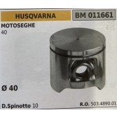 BRUMAR PISTONE COMPLETO HUSQVARNA MOTOSEGHE 40  Ø 40 D. Spinotto 10  R.O. 503.4890.01