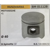 BRUMAR PISTONE COMPLETO HUSQVARNA MOTOSEGHE 41  Ø 40 D. Spinotto 10  R.O. 530.0694.54