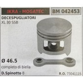 BRUMAR PISTONE COMPLETO IKRA - MOGATEC DECESPUGLIATORI XL 30 SSB  Ø 46.5 completo di biella D. Spinotto 8  R.O. 73041115