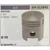BRUMAR PISTONE COMPLETO JLO MOTORI L 152 (2 tempi - 150cc)  Ø 59 D. Spinotto 14  R.O. -
