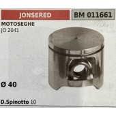 BRUMAR PISTONE COMPLETO JONSERED MOTOSEGHE JO 2041  Ø 40 D. Spinotto 10  R.O. -