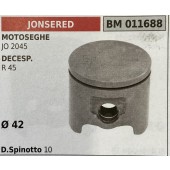 BRUMAR PISTONE COMPLETO JONSERED MOTOSEGHE JO 2045 DECESPUGLIATORI R 45  Ø 42 D. Spinotto 10  R.O. -